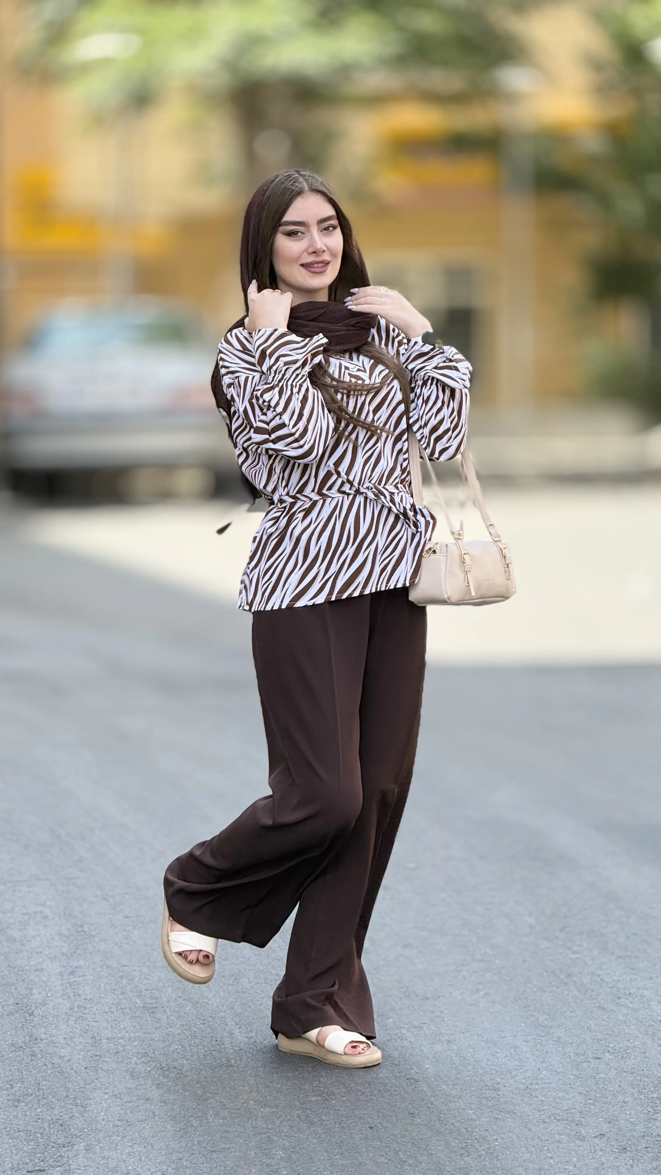 شومیز دور کمر دار ینزی عروسکی